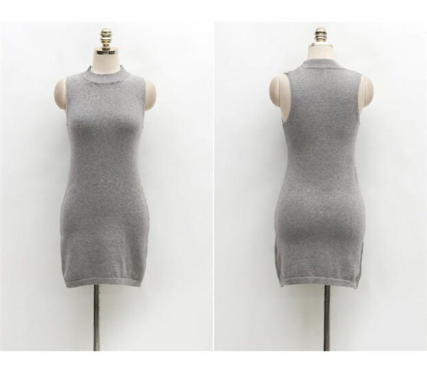 Autumn New Batwing V-Neck Tops With Slim Knit Tank Dress1 Autumn New Batwing V-neck Tops with Slim Knit Tank Dress 6