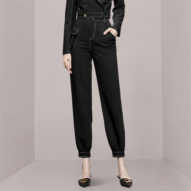 Brand Fashion Tailored Collar High Waist Slim Long Suits Brand Fashion Tailored Collar High Waist Slim Long Suits 4