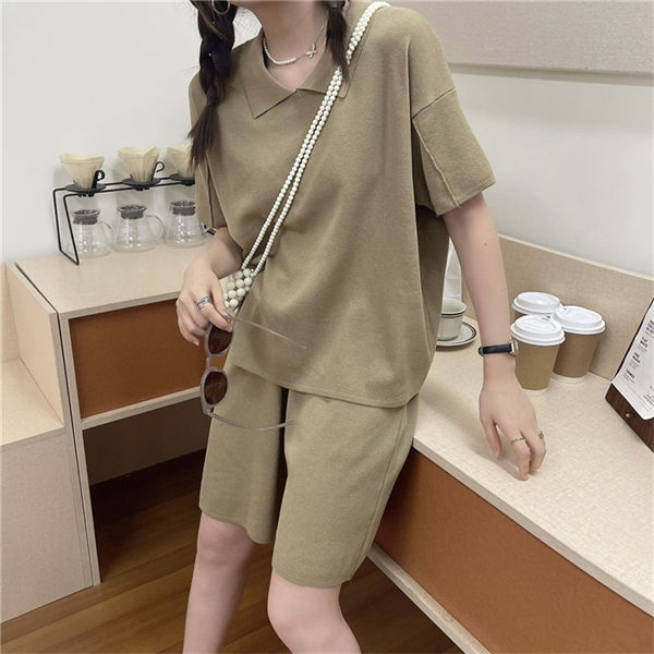 Fashion Autumn Color Block Letters Wide-Leg Leisure Suits1 Fashion Autumn Color Block Letters Wide-leg Leisure Suits 5
