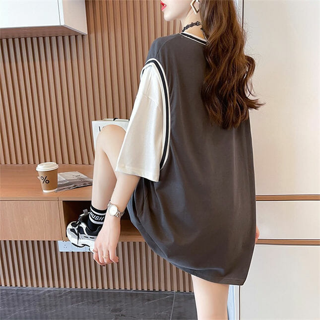 Fresh Fashion 4 Colors Letters Printings Loosen T-Shirt Fresh Fashion 4 Colors Letters Printings Loosen T-shirt 5