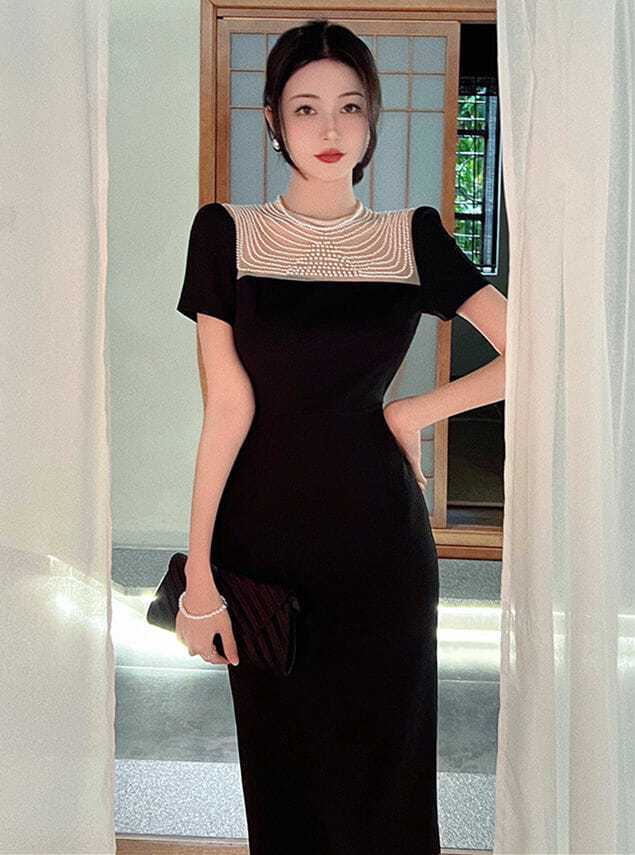 Formal Mourning Dress Black Petite Dress For Funeral ZJYT Clearance Sale Red Dress Luxury Women's Festive Formal Mourning Dress Black Petite Dress For Funeral ZJYT Clearance Sale Red Dress Luxury Women's Festive
