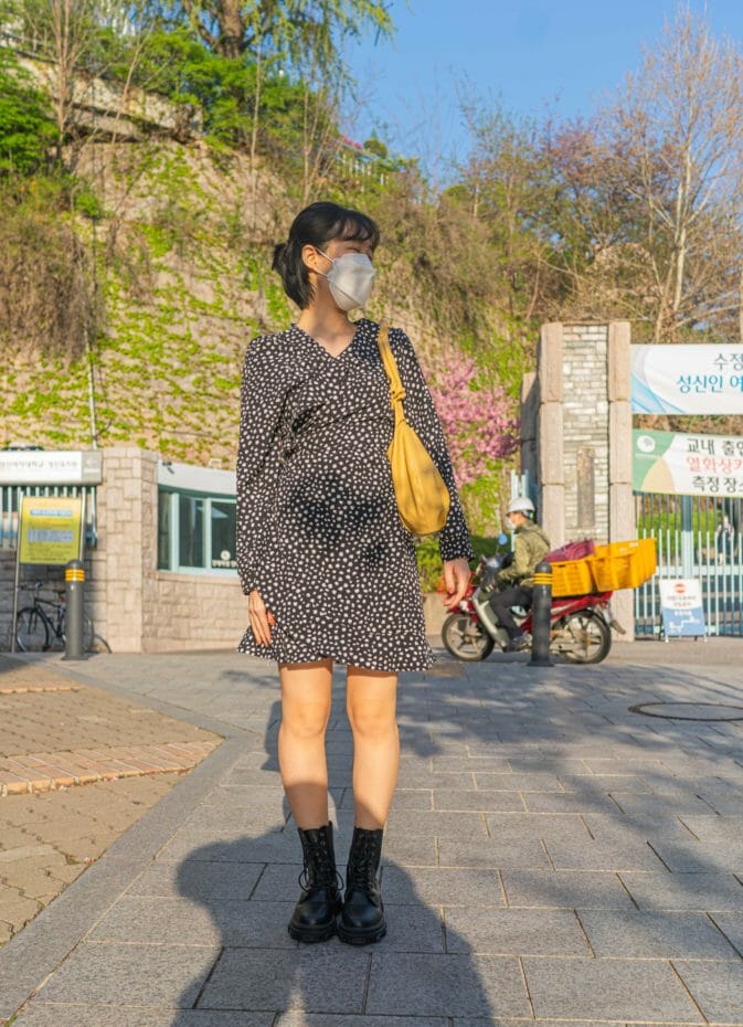 Top Korean Fashion Trends In 2023 44 Korean girl wearing Military boots