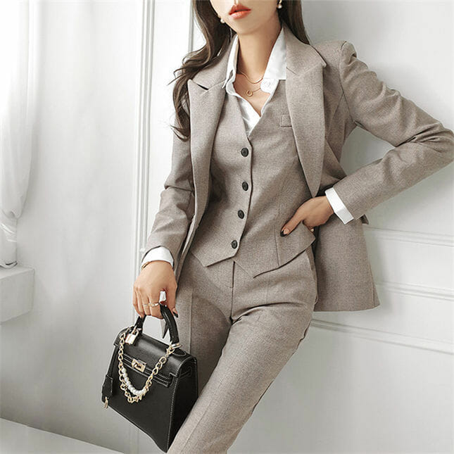 Modern Ol Tailored Collar Slim Three Pieces Long Suits7 Modern OL Tailored Collar Slim Three Pieces Long Suits 2