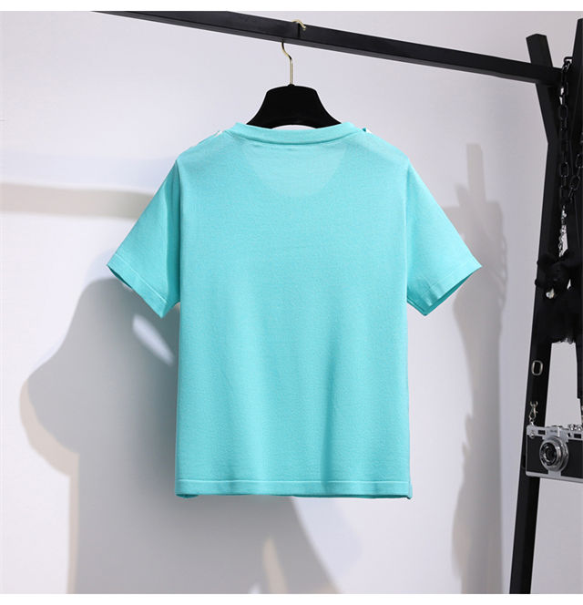 Preppy Fashion Stripes Tie Collar T-Shirt With Short Pants2 Preppy Fashion Stripes Tie Collar T-shirt with Short Pants 4