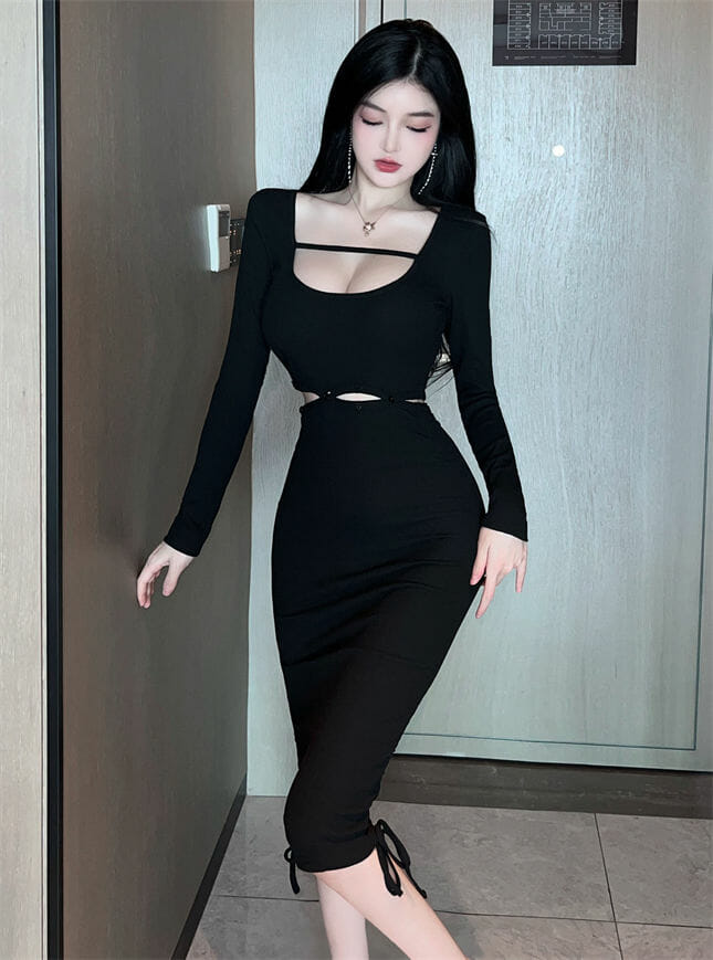 Pretty 2 Colors Off Shoulder Buttons Pleated Dress Set Pretty 2 Colors Off Shoulder Buttons Pleated Dress Set 6