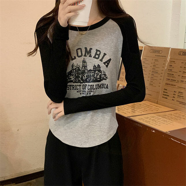 Retro Spring Fashion Letters Printings Slim Cotton T-Shirts Retro Spring Fashion Letters Printings Slim Cotton T-shirts 6