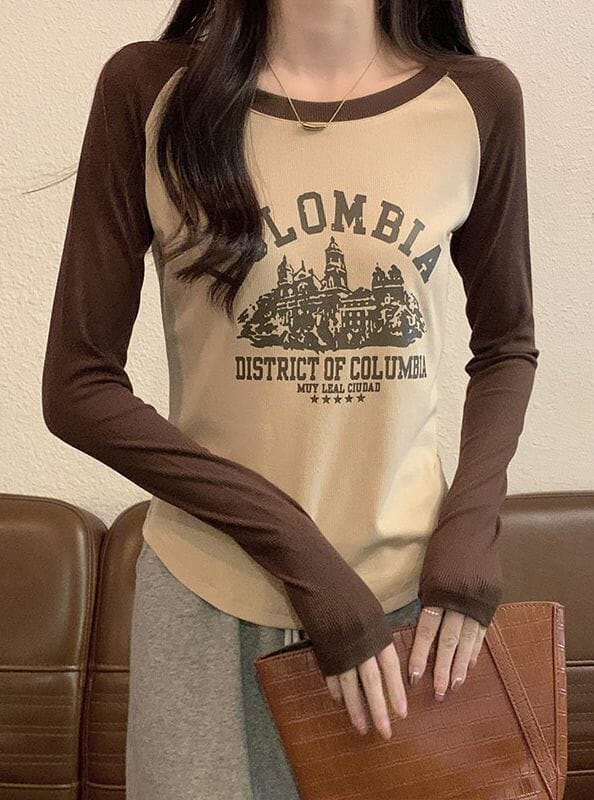 Retro Spring Fashion Letters Printings Slim Cotton T-Shirts6 Retro Spring Fashion Letters Printings Slim Cotton T-shirts 1