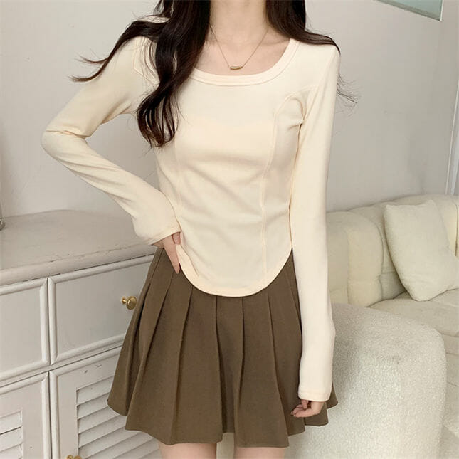 Stylish New 3 Colors Round Neck Long Sleeve T-Shirts2 Stylish New 3 Colors Round Neck Long Sleeve T-shirts 4